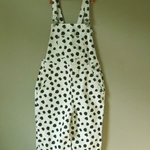 polka dot dungarees topshop
